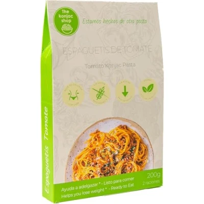 Afbeelding van Spaghetti Tomaat Konjac Pasta The Shop 7 kcal glutenvrij veganistisch 200 g (10)