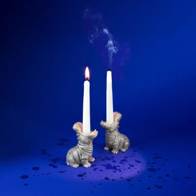 Afbeelding van Hungry Hippos Kandelaars Set van 2 Donkey Products