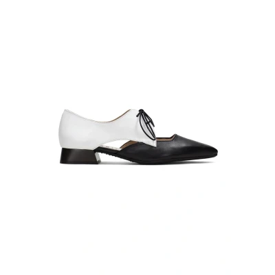 Afbeelding van Hispanitas DALI Veterschoenen, Dames, Maat: 35, Black white Leer