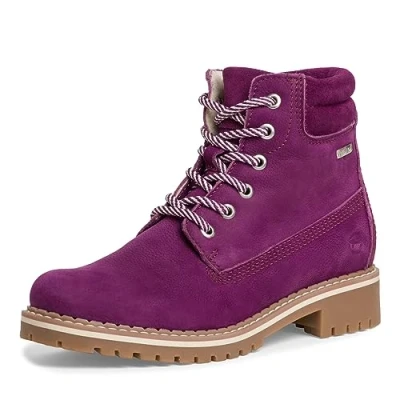 Afbeelding van Tamaris Snowboots, Dames, Maat: 38, Purple Leer en imitatieleer