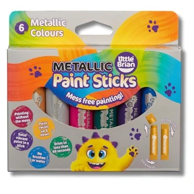 Afbeelding van Little Brian Verfstiften Metallic kleuren 6st