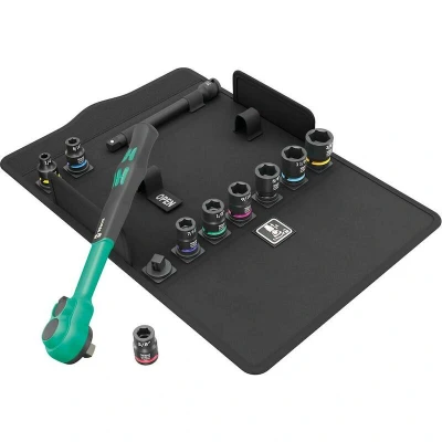 Afbeelding van Wera 8100 SB 13 Zyklop Comfort 05005531001 Omschakelratelset Inch, Metrisch 3/8 11 delig