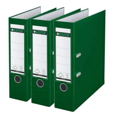 Afbeelding van Leitz 180 Ordner Kunststof 80 mm 3 stuks A4 Groen