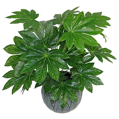 Afbeelding van Leaf Design UK kunstbladeren, groot, realistisch, met Devils pot, 60 cm