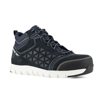 Afbeelding van REEBOK Work IB1035 S3 Excel lichte wandelschoenen met aluminium schaal, blauw/wit, Blauw/Wit