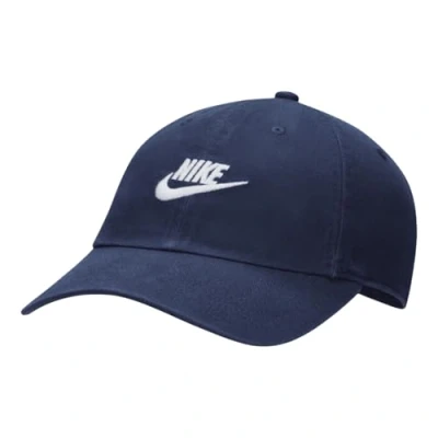 Afbeelding van Nike Washed Club Cap Donkerblauwe Pet met Look L XL