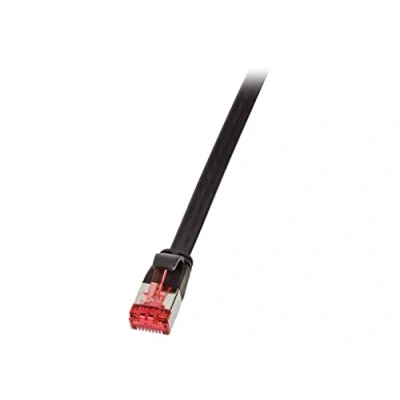 Afbeelding van LogiLink CF2103S RJ45 Netwerkkabel, patchkabel CAT 6 U/FTP 15.00 m Zwart Vergulde steekcontacten 1 stuk(s)