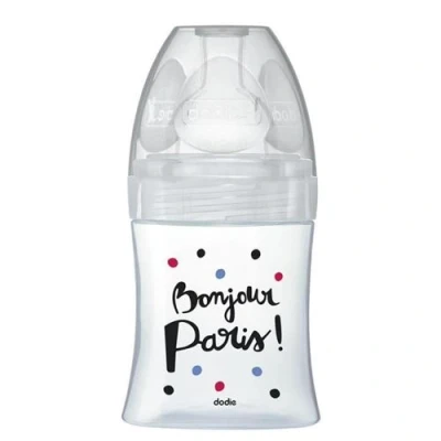 Image de Dodie Biberon Sensation+ Anti Coliques en Verre +0m Paris 150ml