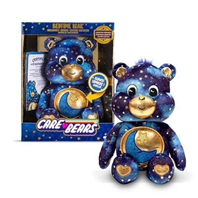 Afbeelding van Care Bears Collector Edition Bedtime Bear schattig pluche dier om te verzamelen, voor jongens en meisjes,