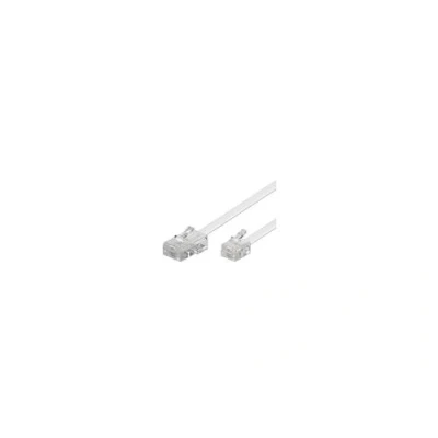Image de Wentronic câble modulaire 4 broches fiche 8p4c vers 6p4c 3m blanc