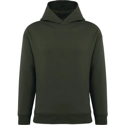 Afbeelding van Native Spirit Ecologische uniseks oversized sweater met capuchon NS441 Organic khaki