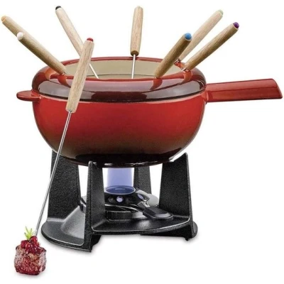 Afbeelding van Spring Saas Fee Kaasfondue Set Rood 20 Cm