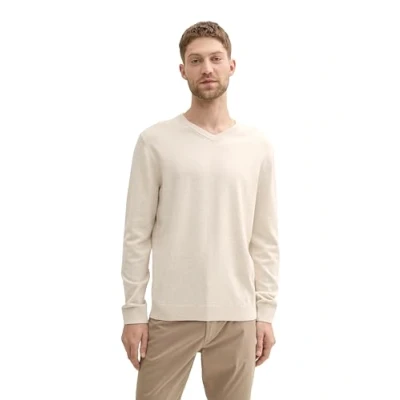 Afbeelding van TOM Tailor Trui, Heren, Maat: XXL, Sand white melange