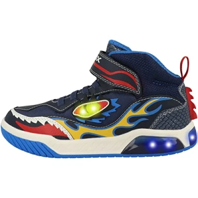 Afbeelding van Geox J Inek Boy A, sneakers voor kinderen, Navy Blauw