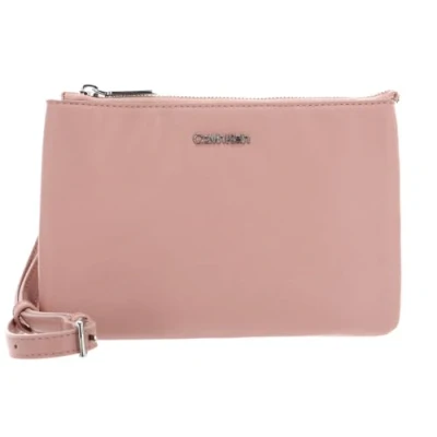 Afbeelding van Calvin Klein CK MUST EW DBL CMPT schoudertas bruin, melkkoffie, Eén maat, casual, melk koffie, Taille unique, casual