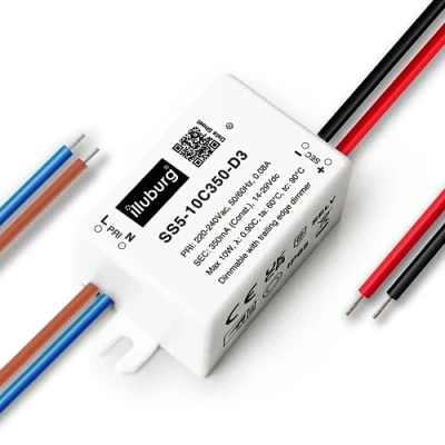 Afbeelding van illuburg Triac 350 mA dimbare led transformator constante stroom 5 W 10 voeding driver