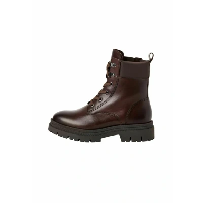 Afbeelding van Marco Tozzi Enkellaarsjes met plateauzool, Dames, Maat: 39, Mocca Schoenen