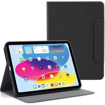 Afbeelding van Pipetto Tablet Hoes Geschikt voor iPad Pro 11 (2024) M4 Origami No5 Rotating Folio Case Zwart /Black