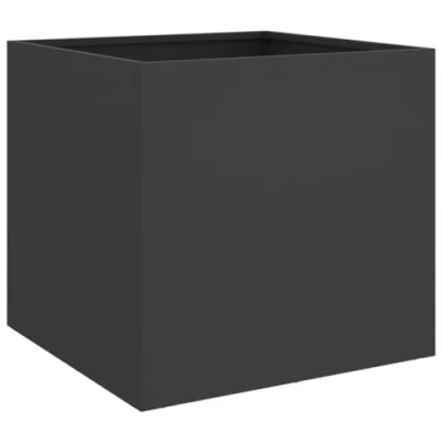 Afbeelding van Plantenbak 42x40x39 cm koudgewalst staal zwart