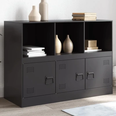 Afbeelding van Dressoir 99x39x73 cm staal zwart