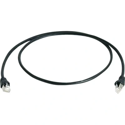 Afbeelding van Telegärtner L00006A0055 RJ45 Netwerkkabel, patchkabel CAT 6A S/FTP 25.00 m Zwart Vlambestendig, Halogeenvrij, UL gecertificeerd 1 stuk(s)