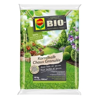 Afbeelding van COMPO Bio Korrelkalk voor gazon en tuin regelt de zuurtegraad van bodem zak 10 kg (100 m²)