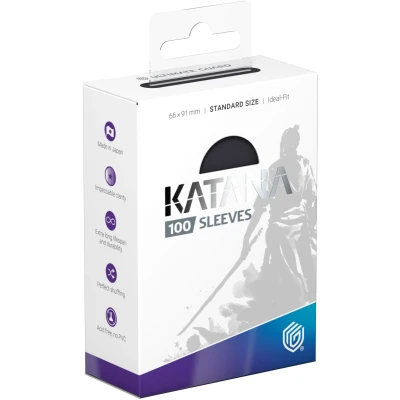 Afbeelding van Ultimate Guard Katana TCG standaardformaat, 66 x 91 mm, 100 stuks, obsidiaan splinterrug, PVC en zuurvrij, hoge helderheid