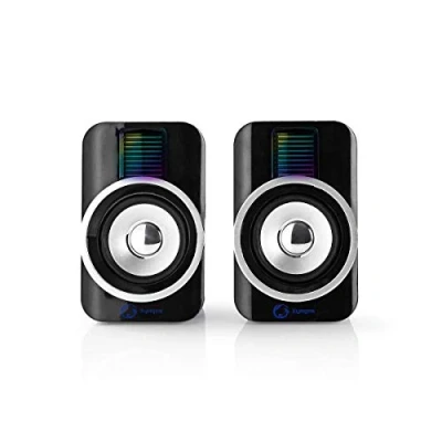 Image de Nedis Gaming Xyagos Haut parleurs pour PC 5 Watt noir, bleu