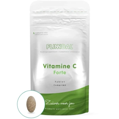 Afbeelding van Vitamine C Forte 30 Tabletten Antioxidant, ondersteunt het immuunsysteem en zorgt voor een goede weerstand Flinndal