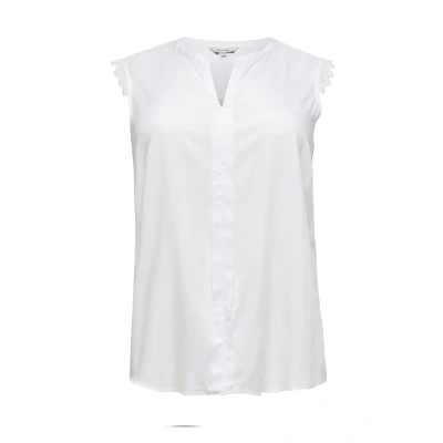 Afbeelding van ONLY Carmakoma Carmumi Blouse, Dames, Maat: 42, White