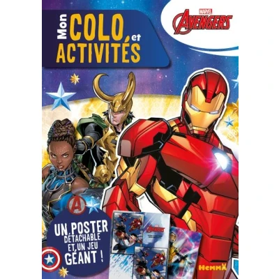 Image de Marvel Avengers Mon colo et activités + poster (Iron Man) un détachable jeu géant !