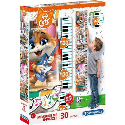 Afbeelding van Clementoni Legpuzzel Measure Me 44 Cats 30 Stukjes
