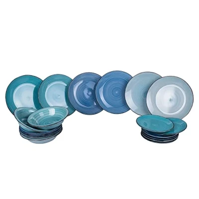 Afbeelding van Kerst Deals: Villa d&#039;Este Serviesset Baita Acqua Ocean 18 Delig