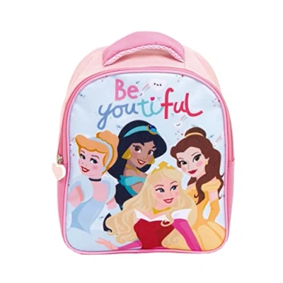 Afbeelding van Rugzak voor kinderen, officiële Disney licentie school en kleuterschool, 28 x 23 10 cm, met gevoerde handgrepen, ideaal prinsessen