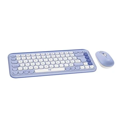 Afbeelding van Logitech Draadloos toetsenbord en muis Pop Icon Combo Bluetooth Lila