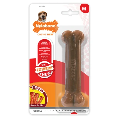 Afbeelding van Nylabone Dura Chew Voor Harde Bijters Baconsmaak TOT 16 KG (103024)