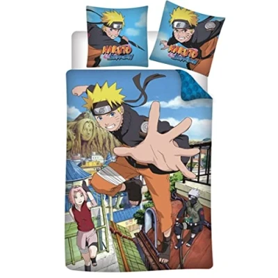 Afbeelding van Dekbedovertrek Shippuden Eenpersoons 140 x 200 cm Katoen