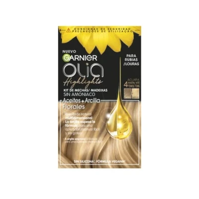 Afbeelding van Garnier Olia Highlights Permanente haarkleur zonder ammoniak met natuurlijke bloemenoliën blonde tint