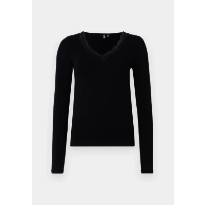 Afbeelding van Pieces Pcbarbera Longsleeve, Dames, Maat: Large, Black