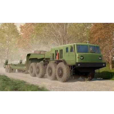 Afbeelding van 1:35 Trumpeter 01089 MAZ 545 Transporter with CHMZAP 5247G Semi trailer Plastic Modelbouwpakket