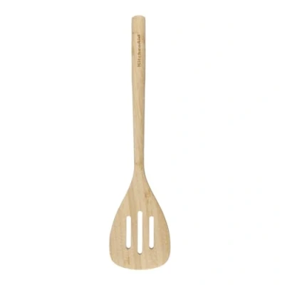 Afbeelding van KitchenAid KQG602OHBBE, Bamboo Slotted Turner, 32,5 cm, bamboe