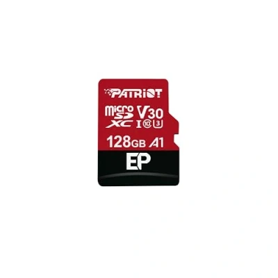 Image de Patriot EP Series Carte mémoire flash (adaptateur microSDXC vers SD inclus(e)) 128 Go A1 / Video Class V30 UHS I U3 Class10