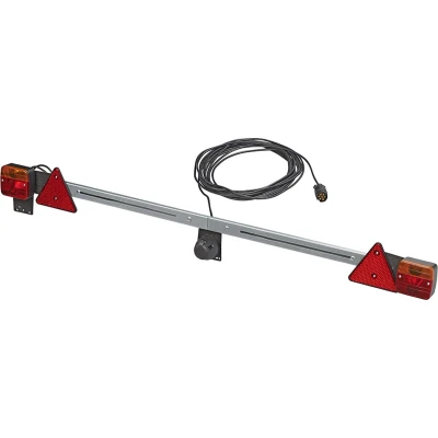 Afbeelding van Pro Plus Verlichtingsbalk Metaal Uitschuifbaar 140 t/m 200 cm 12 meter Kabel 7 Polige Stekker