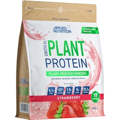 Afbeelding van Applied Nutrition Critical Plant Protein 450gr Strawberry