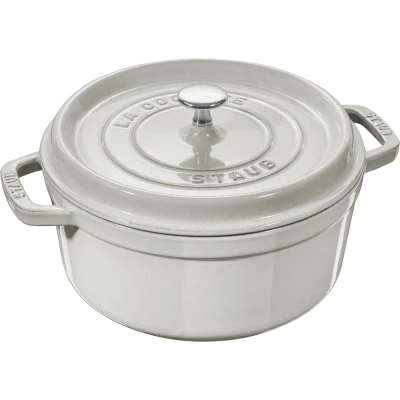 Afbeelding van Staub Cocotte , Rond 24 Cm White Truffle