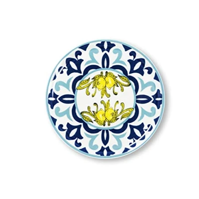 Afbeelding van Excelsa Amalfi Pizzaplaat van porselein, 6 stuks