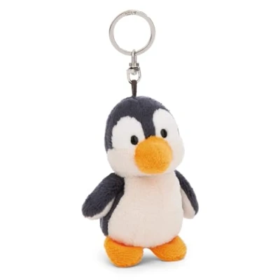 Afbeelding van NICI 61854 Sleutelhanger, pinguïn motief, 10 cm, grijs, trouwe metgezel voor rugzak of tas, groot en klein