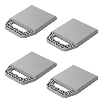 Afbeelding van Set van 4 stapelbare steunplaten met handgreep, bevestigingsplaten, Jack Pads, voor caravan, camper