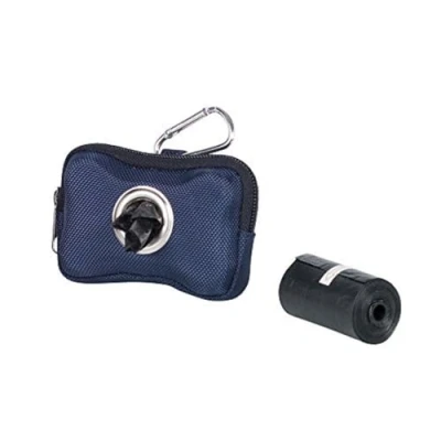 Afbeelding van Nobby poepzakjeshouder hardy blauw incl. 2 rollen poepzakjes