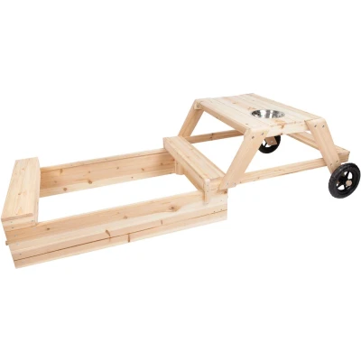 Afbeelding van Small Foot Zandbak met Zitgedeelte en Moddertafel